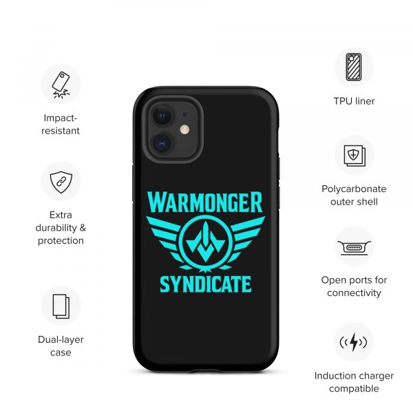 WMS Rugged Case | iPhone® | Brand | Black/ Aqua