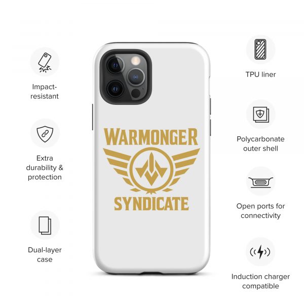 WMS Rugged Case | iPhone® | Brand | White/ Gold