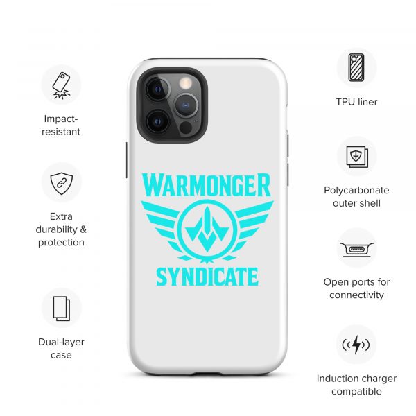 WMS Rugged Case | iPhone® | Brand | White/ Aqua