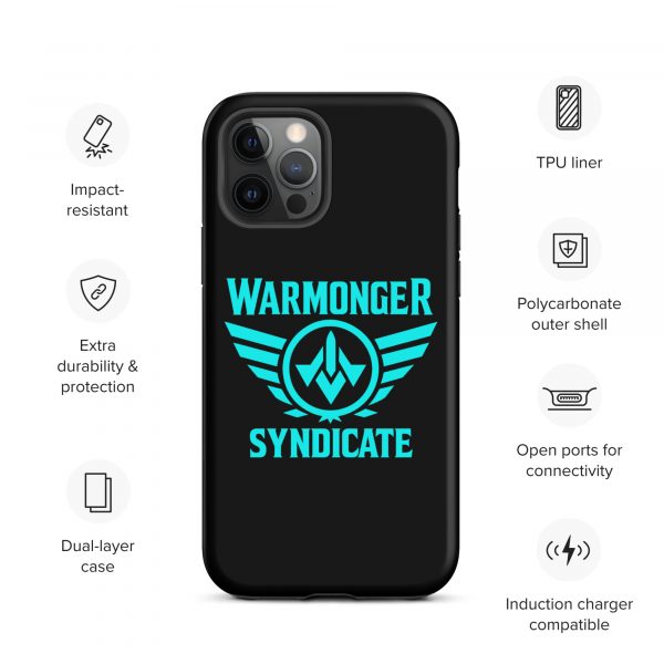 WMS Rugged Case | iPhone® | Brand | Black/ Aqua