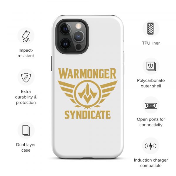 WMS Rugged Case | iPhone® | Brand | White/ Gold