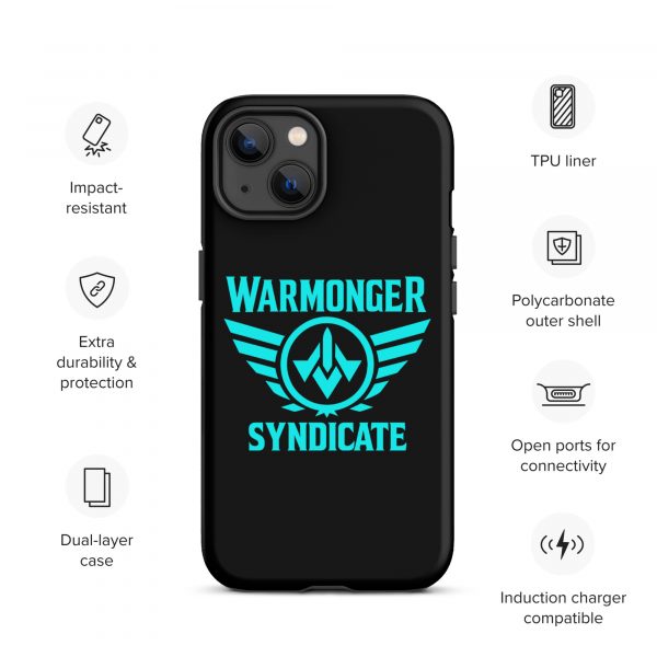 WMS Rugged Case | iPhone® | Brand | Black/ Aqua