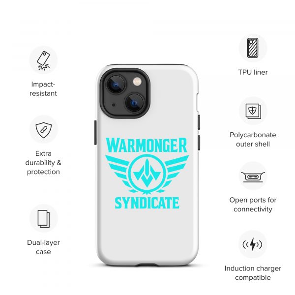 WMS Rugged Case | iPhone® | Brand | White/ Aqua