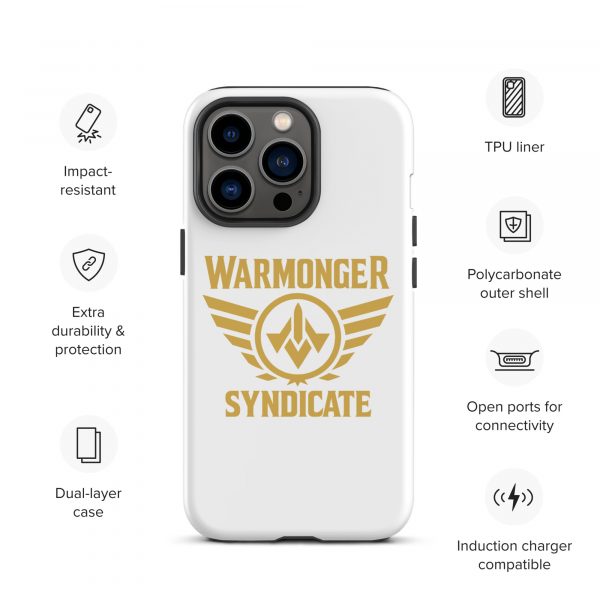 WMS Rugged Case | iPhone® | Brand | White/ Gold