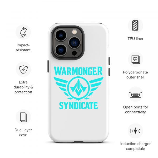 WMS Rugged Case | iPhone® | Brand | White/ Aqua