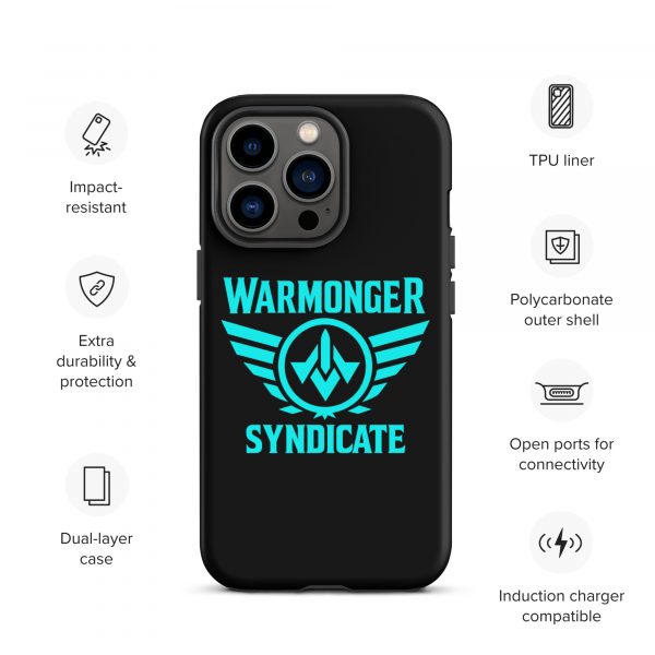 WMS Rugged Case | iPhone® | Brand | Black/ Aqua