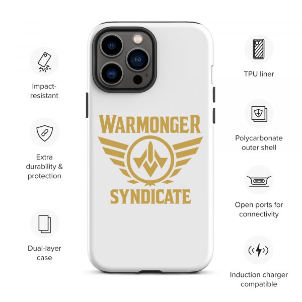 WMS Rugged Case | iPhone® | Brand | White/ Gold