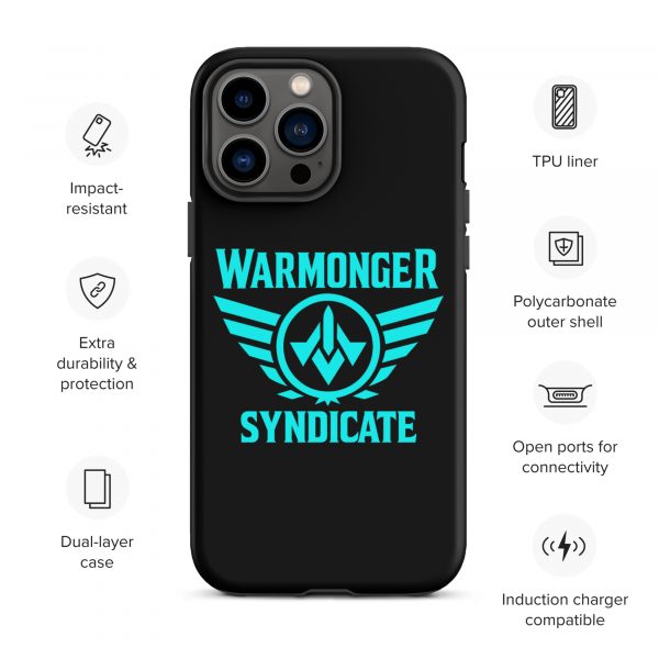 WMS Rugged Case | iPhone® | Brand | Black/ Aqua