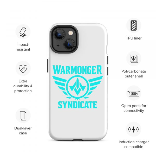 WMS Rugged Case | iPhone® | Brand | White/ Aqua
