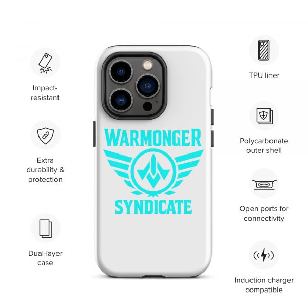 WMS Rugged Case | iPhone® | Brand | White/ Aqua