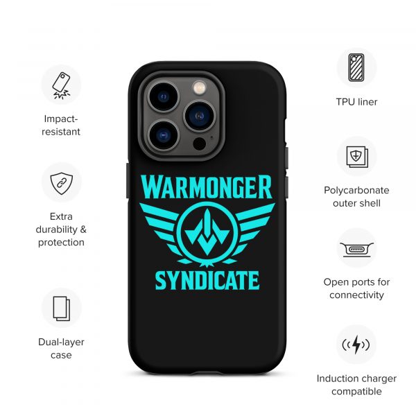WMS Rugged Case | iPhone® | Brand | Black/ Aqua