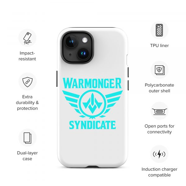 WMS Rugged Case | iPhone® | Brand | White/ Aqua