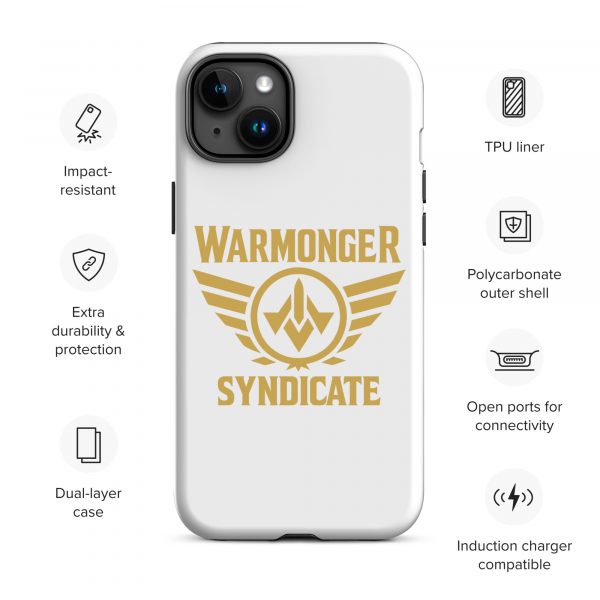 WMS Rugged Case | iPhone® | Brand | White/ Gold