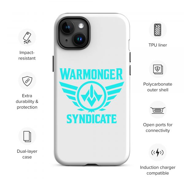 WMS Rugged Case | iPhone® | Brand | White/ Aqua