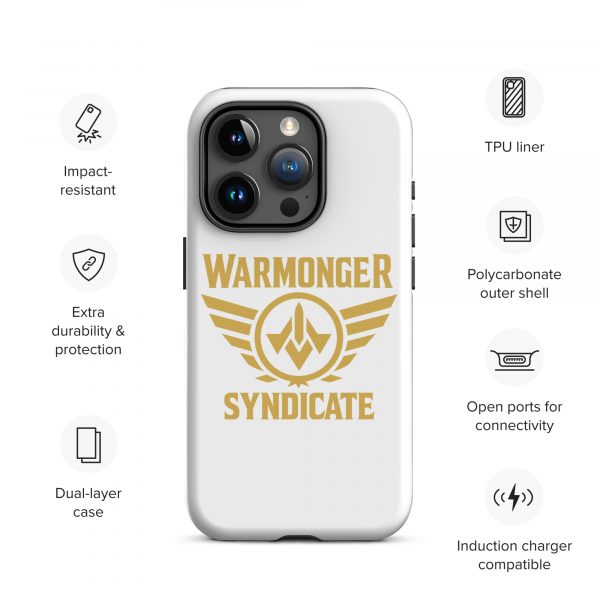 WMS Rugged Case | iPhone® | Brand | White/ Gold