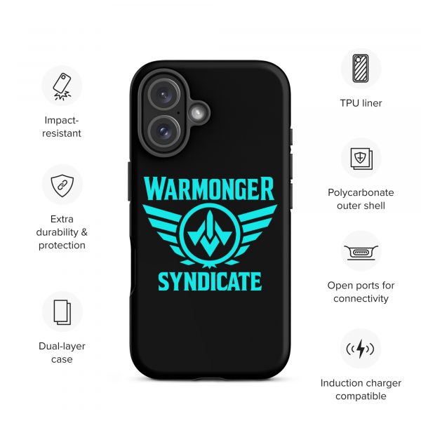 WMS Rugged Case | iPhone® | Brand | Black/ Aqua