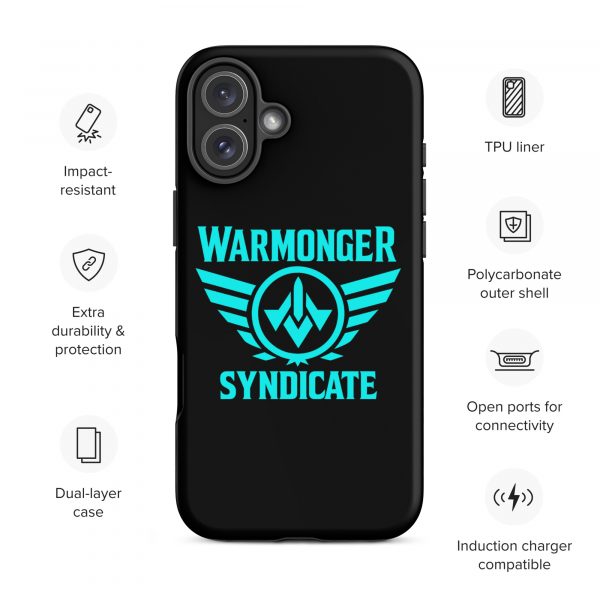 WMS Rugged Case | iPhone® | Brand | Black/ Aqua