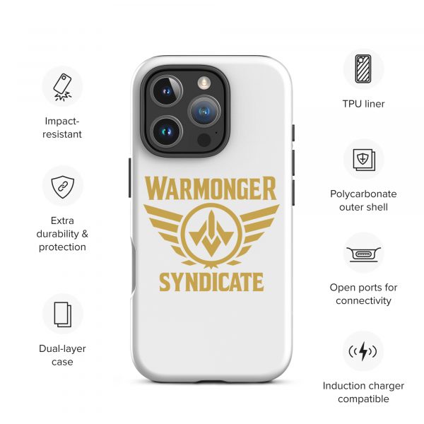 WMS Rugged Case | iPhone® | Brand | White/ Gold