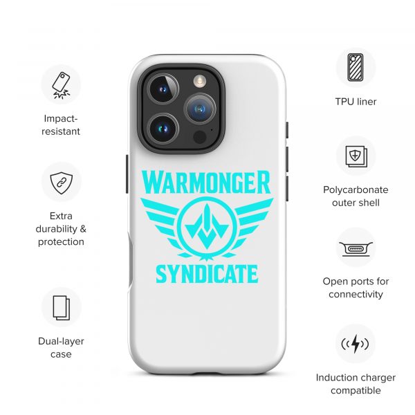 WMS Rugged Case | iPhone® | Brand | White/ Aqua