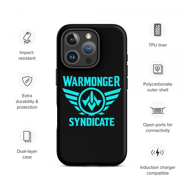 WMS Rugged Case | iPhone® | Brand | Black/ Aqua