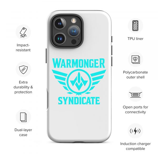 WMS Rugged Case | iPhone® | Brand | White/ Aqua