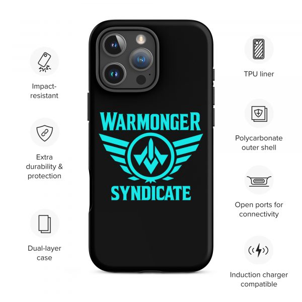 WMS Rugged Case | iPhone® | Brand | Black/ Aqua