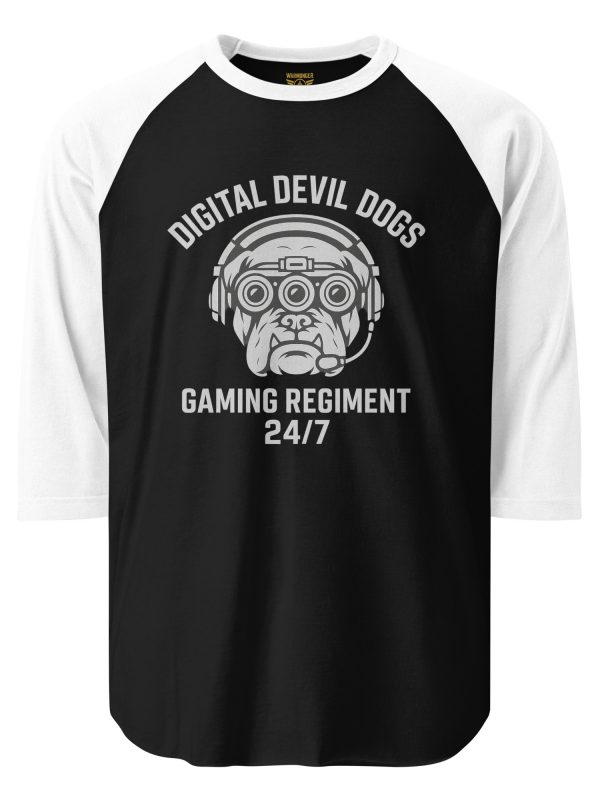 Digital Devil Dogs 3/4 Raglan | Classic | 2X