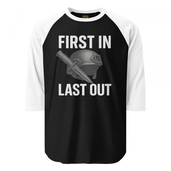 First In Last Out 3/4 Raglan | Classic | 2X