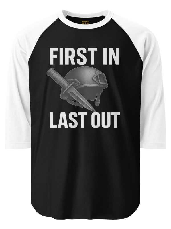 First In Last Out 3/4 Raglan | Classic | 2X