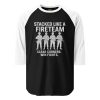 Stacked Like A Fireteam 3/4 Raglan | Classic | 2X