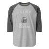 0% Luck 100% Discipline 3/4 Raglan | Classic | 2X