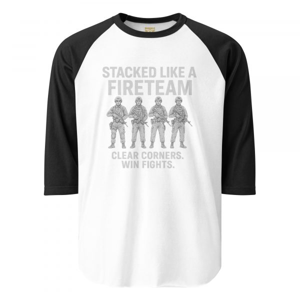 Stacked Like A Fireteam 3/4 Raglan | Classic | XS-XL