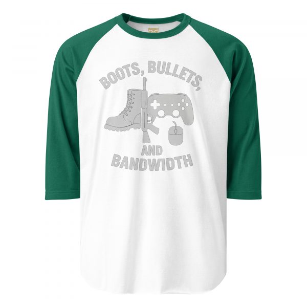 Boots, Bullets, and Bandwidth 3/4 Raglan | Classic | 2X