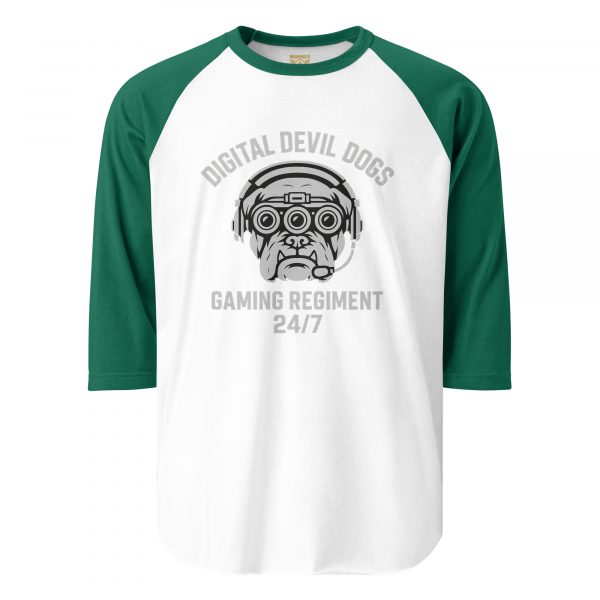 Digital Devil Dogs 3/4 Raglan | Classic | 2X