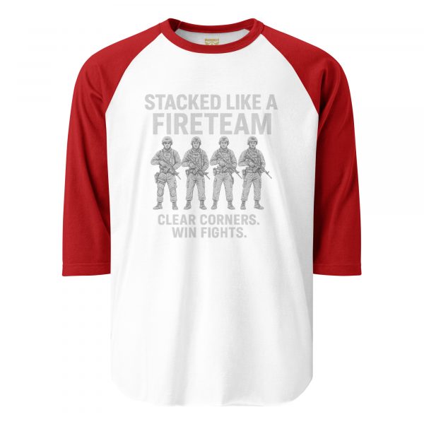 Stacked Like A Fireteam 3/4 Raglan | Classic | 2X