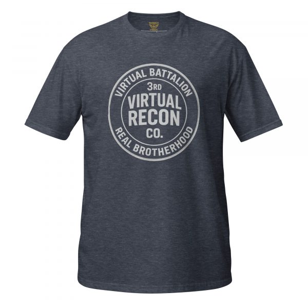 unisex-basic-softstyle-t-shirt-heather-navy-front-68bcf199740c5.jpg Virtual Battalion Real Brotherhood Tee | Classic | 2X+