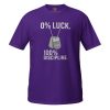 unisex-basic-softstyle-t-shirt-purple-front-68bcef28bed63.jpg 0% Luck 100% Discipline Tee | Classic | 2-3X