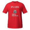 unisex-basic-softstyle-t-shirt-red-front-68bcef28c6646.jpg 0% Luck 100% Discipline Tee | Classic | 2-3X