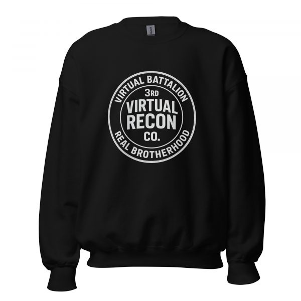 unisex-crew-neck-sweatshirt-black-front-68c3405a93696.jpg Virtual Battalion Real Brotherhood Crewneck | Classic | 2-5X