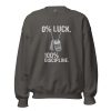 unisex-crew-neck-sweatshirt-charcoal-front-68b789330f1ed.jpg 0% Luck 100% Discipline Crewneck | Classic | S-XL