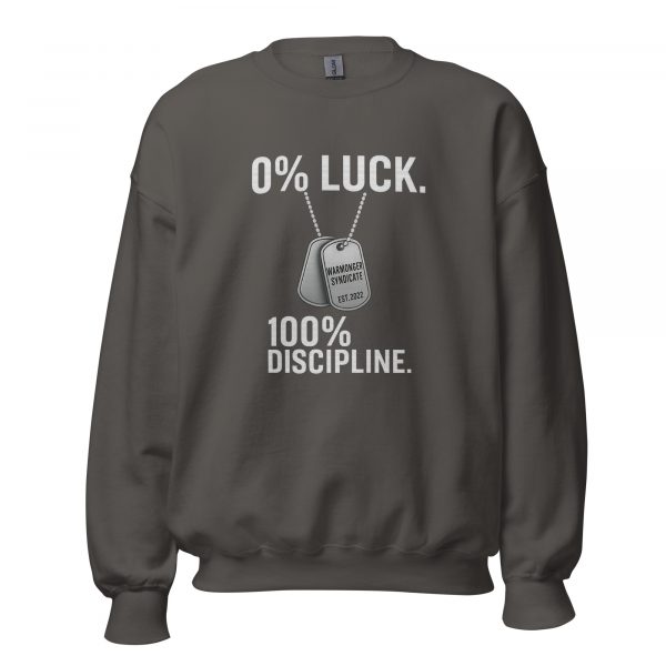 0% Luck 100% Discipline Crewneck | Classic | 2-5X