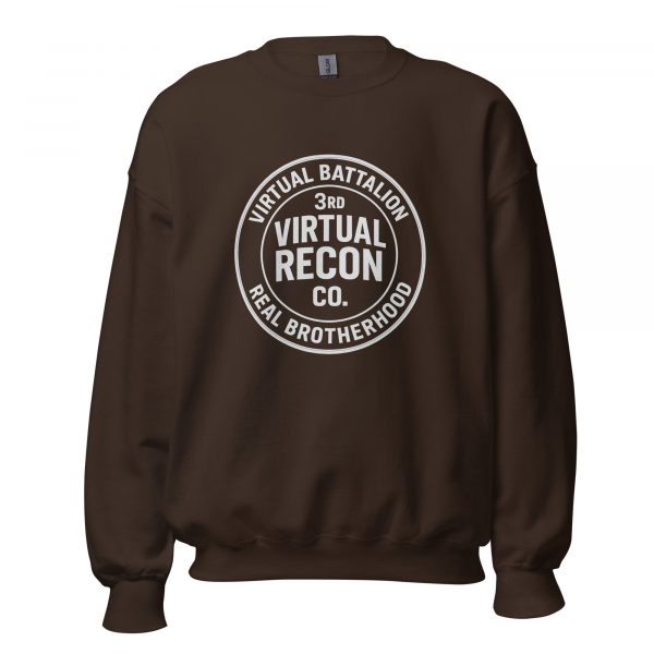 unisex-crew-neck-sweatshirt-dark-chocolate-front-68c3405a9800c.jpg Virtual Battalion Real Brotherhood Crewneck | Classic | 2-5X