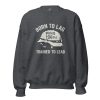 unisex-crew-neck-sweatshirt-dark-heather-front-68b78a1dac760.jpg Born To Lag Trained To Lead Crewneck | Classic | S-XL