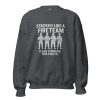 unisex-crew-neck-sweatshirt-dark-heather-front-68b7906d2e895.jpg Stacked Like A Fireteam Crewneck | Classic | S-XL