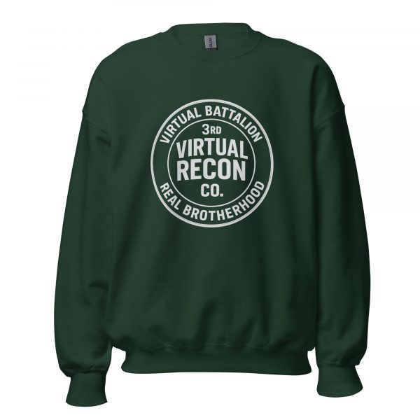 unisex-crew-neck-sweatshirt-forest-green-front-68c3405aa42ac.jpg Virtual Battalion Real Brotherhood Crewneck | Classic | 2-5X