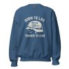 unisex-crew-neck-sweatshirt-indigo-blue-front-68b78a1dc75dc.jpg Born To Lag Trained To Lead Crewneck | Classic | S-XL