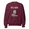 unisex-crew-neck-sweatshirt-maroon-front-68b78932d7e2c.jpg 0% Luck 100% Discipline Crewneck | Classic | S-XL