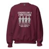 unisex-crew-neck-sweatshirt-maroon-front-68b7906d1af55.jpg Stacked Like A Fireteam Crewneck | Classic | S-XL