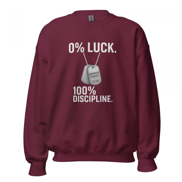 0% Luck 100% Discipline Crewneck | Classic | 2-5X