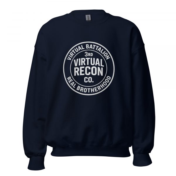 unisex-crew-neck-sweatshirt-navy-front-68c3405a956d9.jpg Virtual Battalion Real Brotherhood Crewneck | Classic | 2-5X